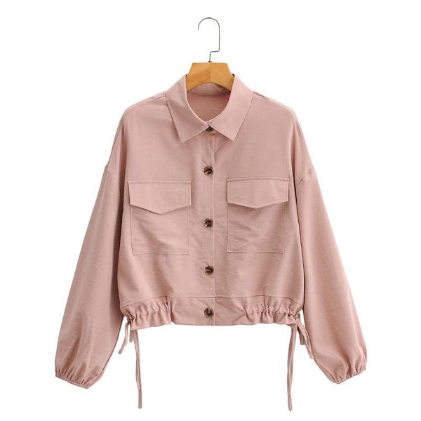 женщины patch pocket drawststring hem color short рубашка femme с длинным рукавом блузка повседневная леди свободные вершины blusas s8091, White
женщины patch pocket drawststring hem color short рубашка femme с длинным рукавом блузка повседневная леди свободные вершины blusas s8091, White