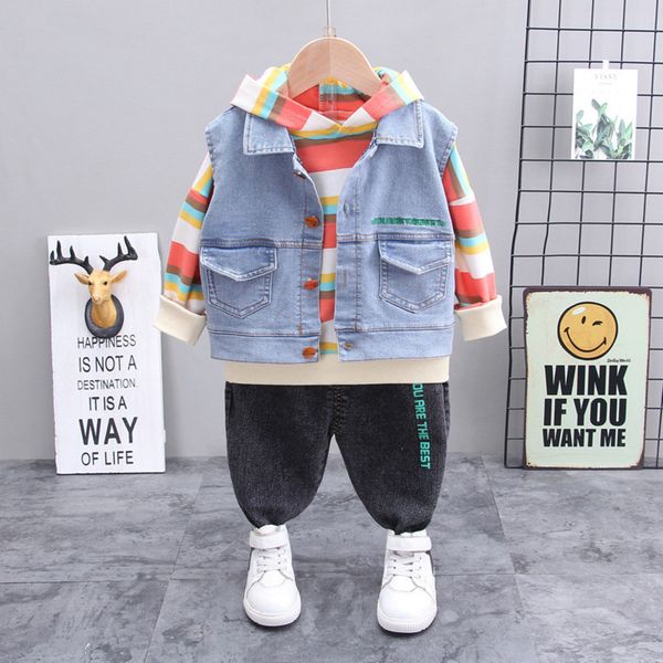 baby boy clothes autumn winter baby clothes fashion sports long-sleeved striped hooded sweater vest jeans 3pcs denim suitx1019, White
baby boy clothes autumn winter baby clothes fashion sports long-sleeved striped hooded sweater vest jeans 3pcs denim suitx1019, White