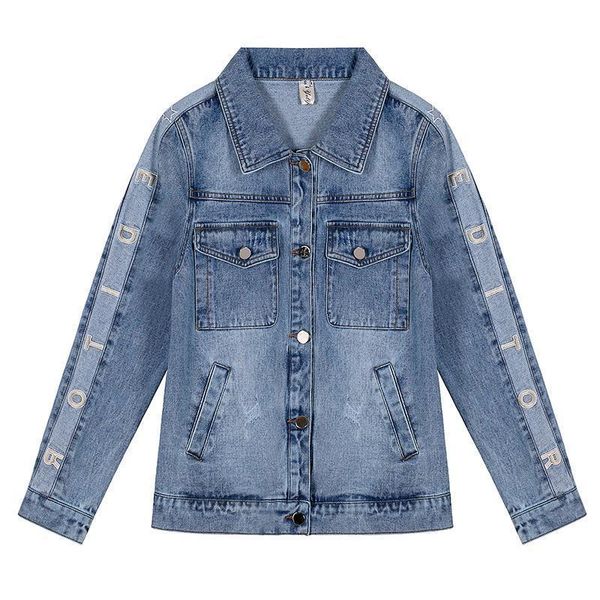 short denim jacket women 2020 spring and autumn new loose wild women clothing fashion casual wild denim coat female, Black;brown
short denim jacket women 2020 spring and autumn new loose wild women clothing fashion casual wild denim coat female, Black;brown