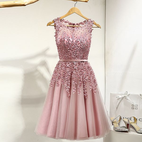 12 colors illusion flowers beading knee length dinner lace bridesmaids dresses party short formal special occasion dresses, Blue;red
12 colors illusion flowers beading knee length dinner lace bridesmaids dresses party short formal special occasion dresses, Blue;red