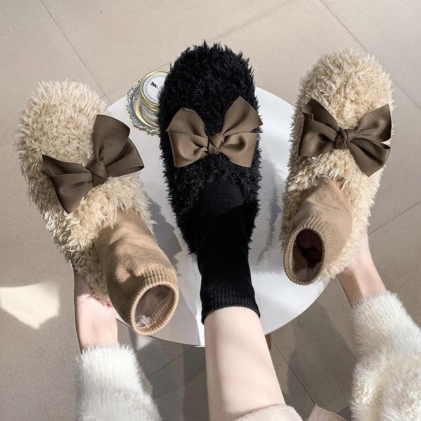winter shoes women all-match bow-knot modis loafers fur autumn casual female sneakers round toe slip-on butterfly 2020 fall new, Black
winter shoes women all-match bow-knot modis loafers fur autumn casual female sneakers round toe slip-on butterfly 2020 fall new, Black