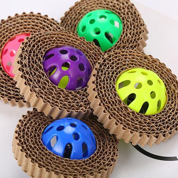 cat toys funny pet scratch board toy corrugated paper claw with plastic bell ball wholesale
cat toys funny pet scratch board toy corrugated paper claw with plastic bell ball wholesale