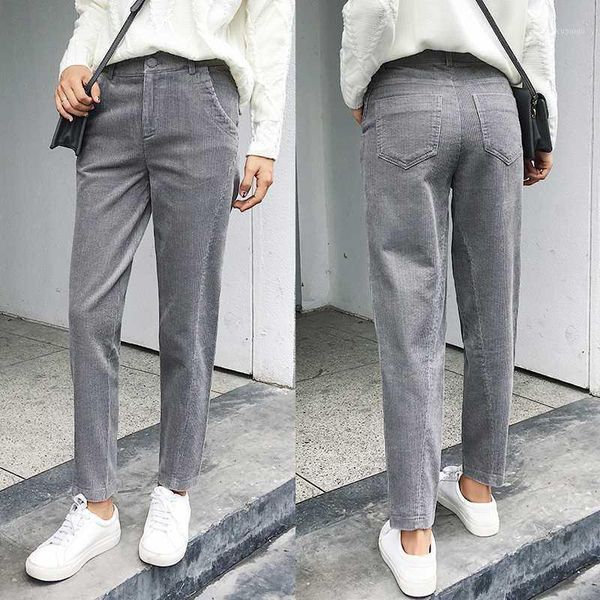women corduroy pants 2020 autumn winter vintage solid casual pleated office laldy high waist harem pant women corduroy trousers1, Black;white
women corduroy pants 2020 autumn winter vintage solid casual pleated office laldy high waist harem pant women corduroy trousers1, Black;white