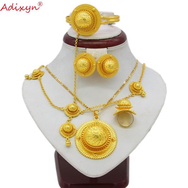 adixyn gold color ethiopian jewelry set pendant/necklace/bangle/earring/ring/hairchain african eritrea wedding sets n06154 201222, Slivery;crystal
adixyn gold color ethiopian jewelry set pendant/necklace/bangle/earring/ring/hairchain african eritrea wedding sets n06154 201222, Slivery;crystal