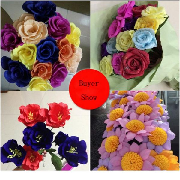 4pcs/lot 250*5cm decorative origami crinkled crepe paper craft diy flower wrapping fold scrapbooking gifts party de jllyey
4pcs/lot 250*5cm decorative origami crinkled crepe paper craft diy flower wrapping fold scrapbooking gifts party de jllyey