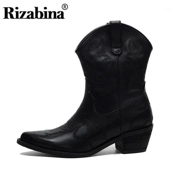 boots rizabina vintage genuine leather ankle embroidery pointed toe square heels shoes winter warm women footwear size 34-391, Black
boots rizabina vintage genuine leather ankle embroidery pointed toe square heels shoes winter warm women footwear size 34-391, Black