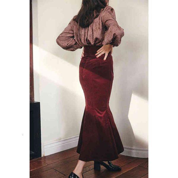 Skirts 2022 Autumn Winter Temperament Women Jupes High Waist Slim Folds Solid Long Mermaid Japanese Mujer Faldas WUV0, Black
Skirts 2022 Autumn Winter Temperament Women Jupes High Waist Slim Folds Solid Long Mermaid Japanese Mujer Faldas WUV0, Black