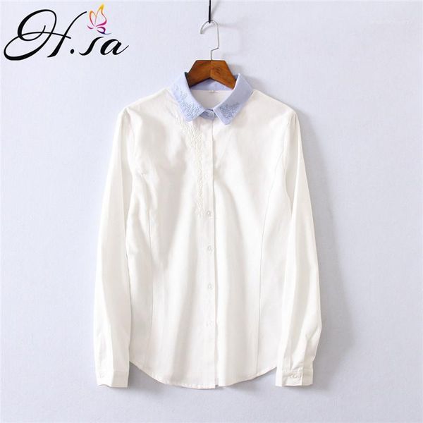 women's blouses & shirts h.sa women long sleeve white and spring summer office ladies patchwork blue formal 1
women's blouses & shirts h.sa women long sleeve white and spring summer office ladies patchwork blue formal 1