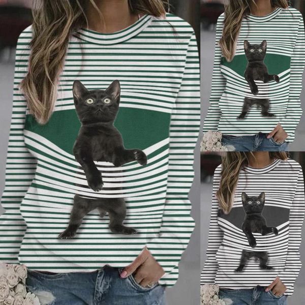 hoodies for women 2021 fashion casual o-neck novelty crewneck cartoon cat striped loose soft long sleeve pullover 1, Black
hoodies for women 2021 fashion casual o-neck novelty crewneck cartoon cat striped loose soft long sleeve pullover 1, Black