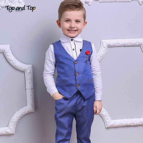 and fashion boy clothes set boys formal suits cotton bow tie long sleeve shirt+vest+trousers 3pcs kids gentleman outfit q1215, White
and fashion boy clothes set boys formal suits cotton bow tie long sleeve shirt+vest+trousers 3pcs kids gentleman outfit q1215, White