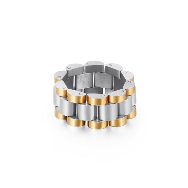 cluster rings titanium stainless steel chain ring for men blue gold black punk rock accessories jewelry gift, Golden;silver
cluster rings titanium stainless steel chain ring for men blue gold black punk rock accessories jewelry gift, Golden;silver