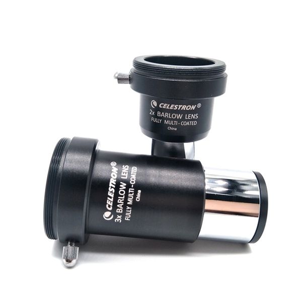 1.25" 2x 3x Celestron Barlow Lens Fully Multi Coated Metal M42x0.75 Thread Astronomy Monocular Binoculars Telescope Eyepiece