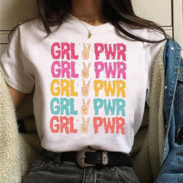 feminists harajuku t shirt women feminism grl pwr t-shirt girl power 90s graphic tshirt women tshirt aesthetic tees female, White
feminists harajuku t shirt women feminism grl pwr t-shirt girl power 90s graphic tshirt women tshirt aesthetic tees female, White