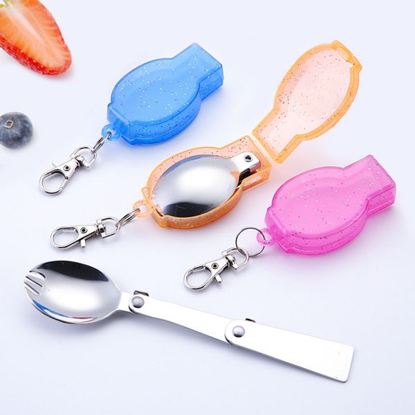 304 stainless steel foldable spoon folding spoon fork protable camping travel tableware tea coffee spoons keychain dinnerware dhl
304 stainless steel foldable spoon folding spoon fork protable camping travel tableware tea coffee spoons keychain dinnerware dhl