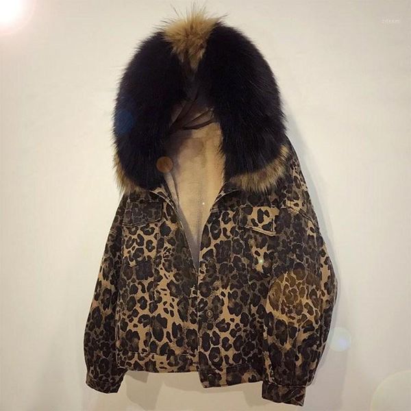 2019 plus size women winter fashion leopard warm lambswool denim jacket thick big fur hooded fleece parka1, Black;brown
2019 plus size women winter fashion leopard warm lambswool denim jacket thick big fur hooded fleece parka1, Black;brown
