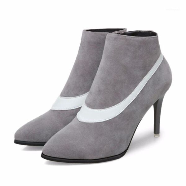 2018 new elegant ankle women's boots autumn pointed toes shoes woman office ladies high heels formal dress footwear1, Black
2018 new elegant ankle women's boots autumn pointed toes shoes woman office ladies high heels formal dress footwear1, Black