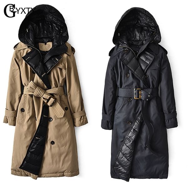 gbyxty british down trench coat 2020 winter women hooded long thick duck down trench jacket puffer feather parka mujer za2147 c1204, Black
gbyxty british down trench coat 2020 winter women hooded long thick duck down trench jacket puffer feather parka mujer za2147 c1204, Black
