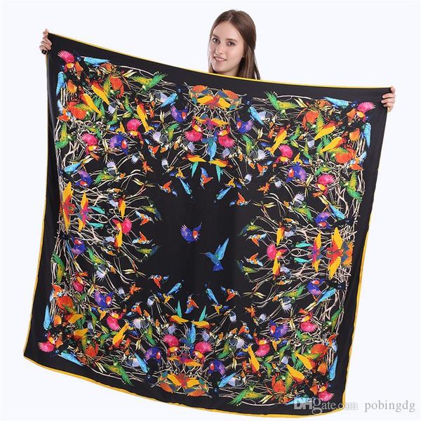 designer twill silk women scarf bird print square scarfs fashion sun protection package body female lapel big head scarves shawl plaid hijab, Blue;gray
designer twill silk women scarf bird print square scarfs fashion sun protection package body female lapel big head scarves shawl plaid hijab, Blue;gray