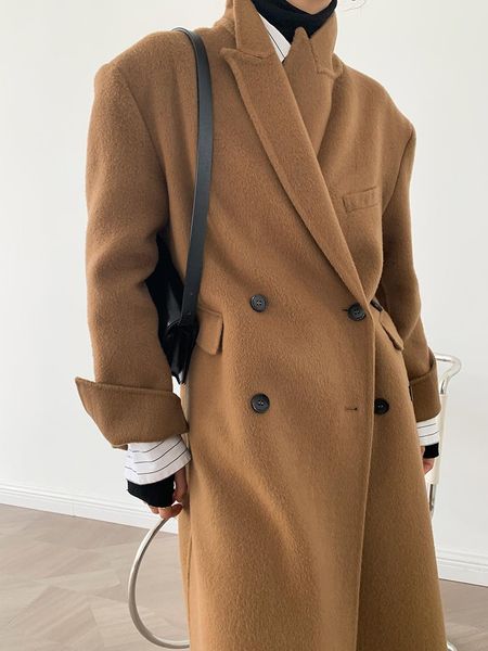 women's wool & blends 100% high end suit is brought in the right shoulder double teamed cashmere coat female han edition fur, Black
women's wool & blends 100% high end suit is brought in the right shoulder double teamed cashmere coat female han edition fur, Black