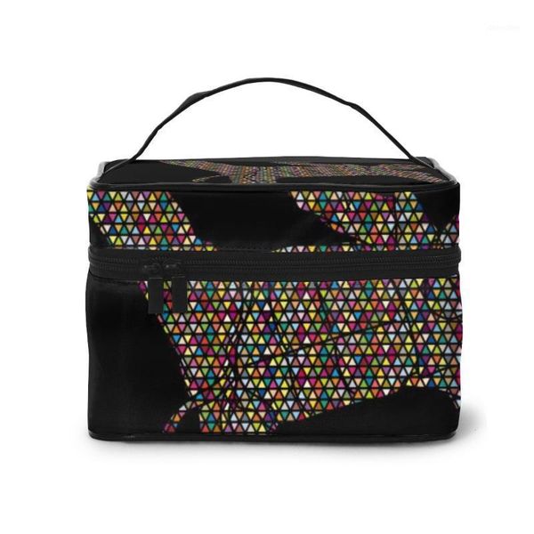 cosmetic bags & cases travel bag fashion lady taekwondo kick action with guard storage large capacity women makeup1