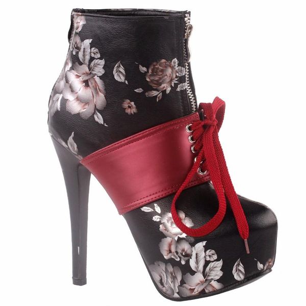 dress shoes lf80857 show story retro black red two tone flower print lace-up zip platform stiletto ankle bootie boot
dress shoes lf80857 show story retro black red two tone flower print lace-up zip platform stiletto ankle bootie boot