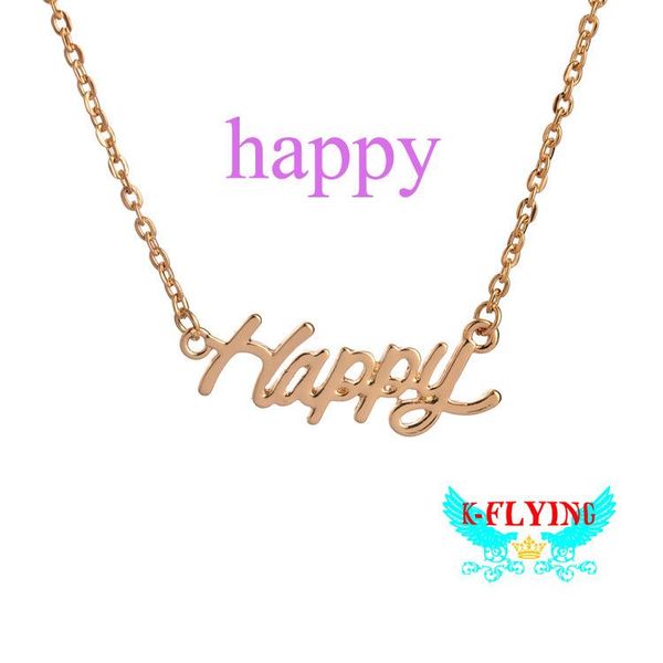 pendant necklaces europe and the united states diy jewelry letter happy clavicle necklace word, Silver
pendant necklaces europe and the united states diy jewelry letter happy clavicle necklace word, Silver