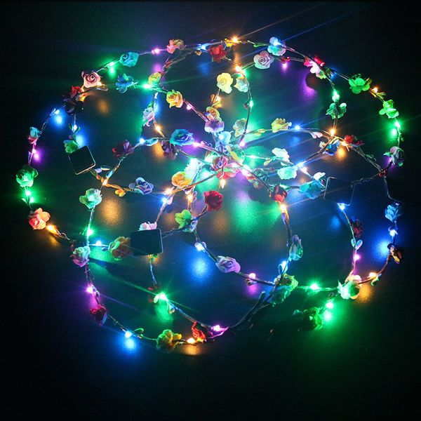 factory flower flashing glow led crown hairbands strings headbands light party rave floral hair garland luminous decorative wreath
factory flower flashing glow led crown hairbands strings headbands light party rave floral hair garland luminous decorative wreath