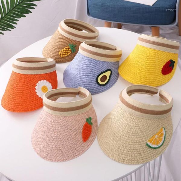 summer kids fruit print wide brim uv protection hat ess straw cap sunhat candy color pvc sunshade hat visor caps1, Yellow
summer kids fruit print wide brim uv protection hat ess straw cap sunhat candy color pvc sunshade hat visor caps1, Yellow