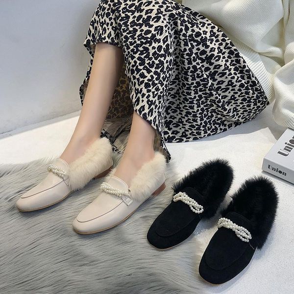 pearl decorateion korean shoes casual female sneakers loafers fur women's heels all-match round toe slip-on flats autumn, Black
pearl decorateion korean shoes casual female sneakers loafers fur women's heels all-match round toe slip-on flats autumn, Black
