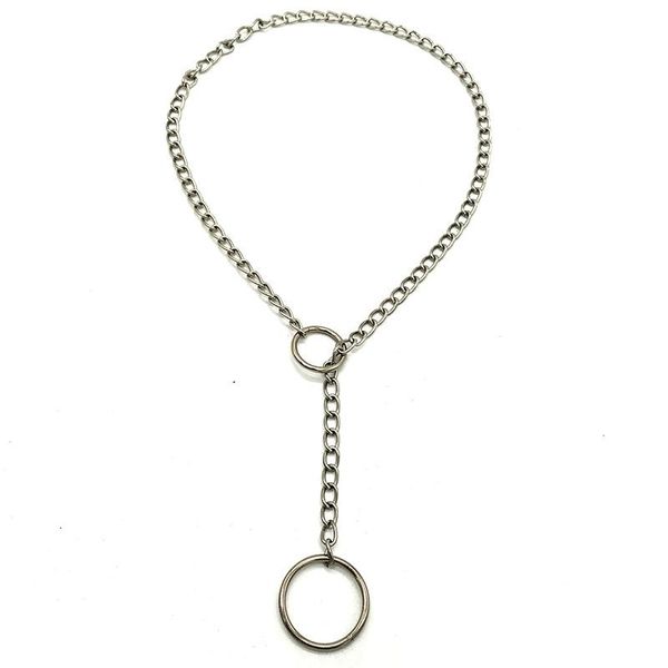 chains 69cm handmade chain choker necklace women punk gothic metal collar with o round cool necklaces girls neckless jewelry, Silver
chains 69cm handmade chain choker necklace women punk gothic metal collar with o round cool necklaces girls neckless jewelry, Silver
