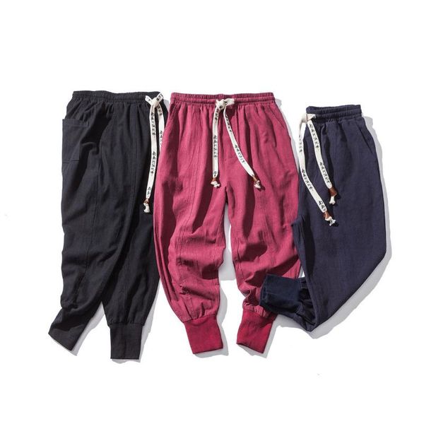 men's pants neploha cotton linen solid color 2021 autumn winter casual oversize trousers chinese style fashion man, Black
men's pants neploha cotton linen solid color 2021 autumn winter casual oversize trousers chinese style fashion man, Black
