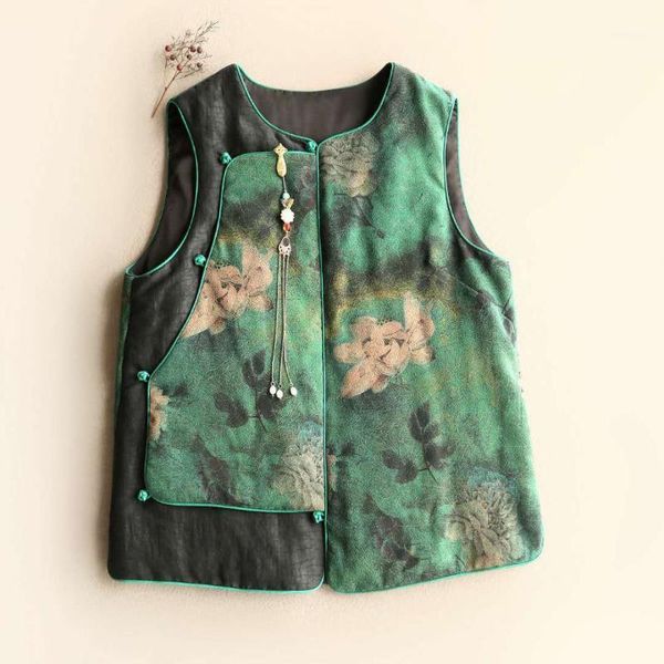 autumn winter women vest chinese style sleeveless hanfu china new year clothes vintage cotton cheongsam coat plus size 3xl1, Red
autumn winter women vest chinese style sleeveless hanfu china new year clothes vintage cotton cheongsam coat plus size 3xl1, Red