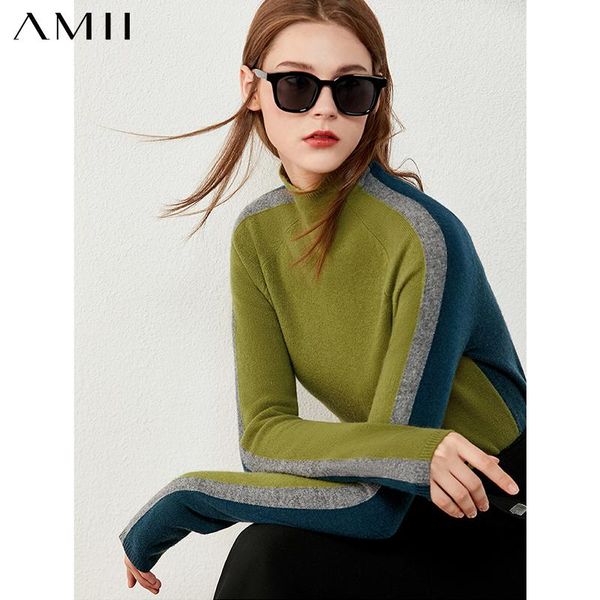 amii minimalism winter sweaters for women fashion cashmere&wool women's turtleneck sweater causal female pullover 12040855, White;black
amii minimalism winter sweaters for women fashion cashmere&wool women's turtleneck sweater causal female pullover 12040855, White;black
