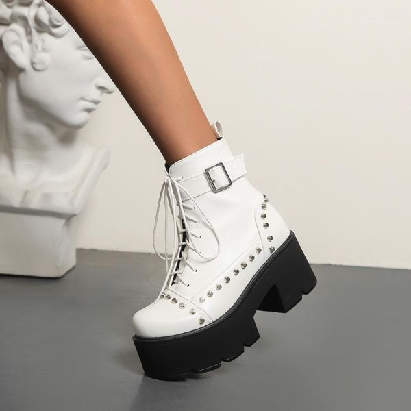 women shoes 2021 platform boots gothic ankle platform boots for women black white 35-441
women shoes 2021 platform boots gothic ankle platform boots for women black white 35-441