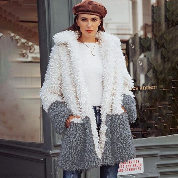 women's fur & faux winter women coat luxury long loose lapel outcoat thick warm plus size female plush coats jacket#52, Black
women's fur & faux winter women coat luxury long loose lapel outcoat thick warm plus size female plush coats jacket#52, Black