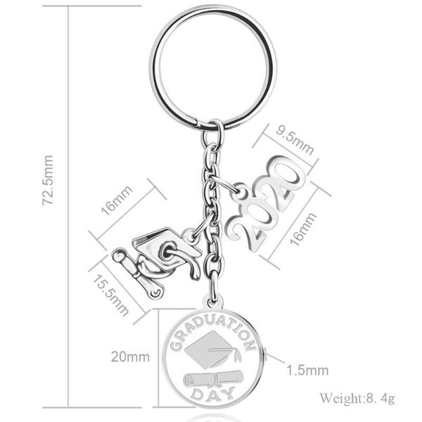 chain mylongingcharm bachelor key 2020 personalize graduation gift for graduates stainless steel keychain, Silver
chain mylongingcharm bachelor key 2020 personalize graduation gift for graduates stainless steel keychain, Silver