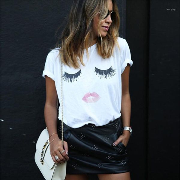 klv harajuku cat t shirt women blusa summer fashion eyelash red lips print originality o-neck short sleeve t-shirt shirt1, White
klv harajuku cat t shirt women blusa summer fashion eyelash red lips print originality o-neck short sleeve t-shirt shirt1, White