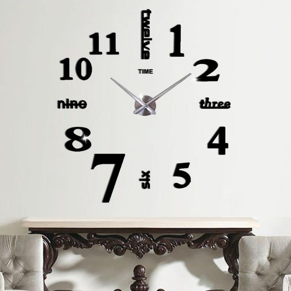 wall clocks diy large modern design mute acrylic digital 3d clock sticker english letter big home decor
wall clocks diy large modern design mute acrylic digital 3d clock sticker english letter big home decor