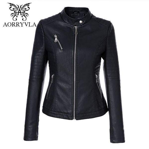 aorryvla black short autumn womens leather jacket long sleeve mandarin collar moto biker zipper slim quilted pu leather jacket lj201127
aorryvla black short autumn womens leather jacket long sleeve mandarin collar moto biker zipper slim quilted pu leather jacket lj201127