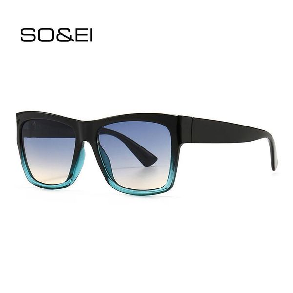 sunglasses so&ei vintage square gradient women fashion flat eyewear shades uv400 retro trending men sun glasses, White;black
sunglasses so&ei vintage square gradient women fashion flat eyewear shades uv400 retro trending men sun glasses, White;black