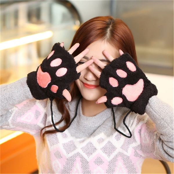 winter paw lovely claw women bear cat mitten plush short finger ladies half cover female gloves
winter paw lovely claw women bear cat mitten plush short finger ladies half cover female gloves