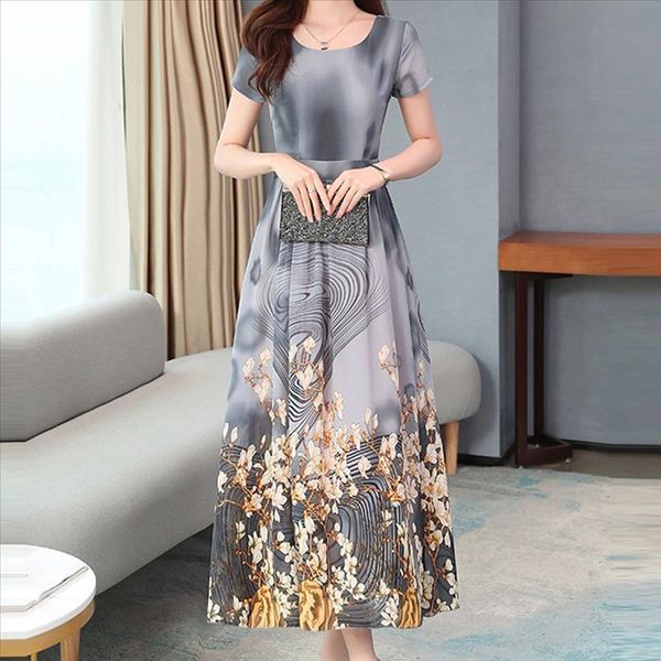 women fashion summer dresses lady elegant o neck short sleeve retro printing maxi dress women summer long dresses sukienka, Black;gray
women fashion summer dresses lady elegant o neck short sleeve retro printing maxi dress women summer long dresses sukienka, Black;gray