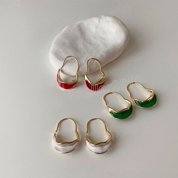 modern jewelry enamel earrings 2022 new trend irregular red green white drop earrings for women accessories, Silver
modern jewelry enamel earrings 2022 new trend irregular red green white drop earrings for women accessories, Silver