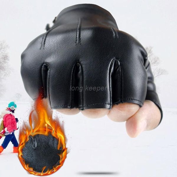 longkeeper fashion men women pu leather gloves male fingerless mittens black half finger outdoor driving gloves guantes ciclismo bbyksi
longkeeper fashion men women pu leather gloves male fingerless mittens black half finger outdoor driving gloves guantes ciclismo bbyksi