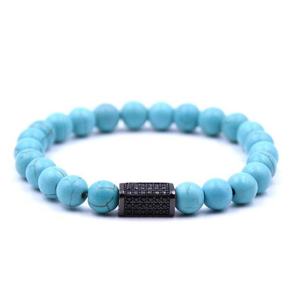 beaded, strands kangkang selling blue natural stone bracelet micro-inlay zirconia 4 colors quadrangular prism 8mm elastic rope bead, Black
beaded, strands kangkang selling blue natural stone bracelet micro-inlay zirconia 4 colors quadrangular prism 8mm elastic rope bead, Black