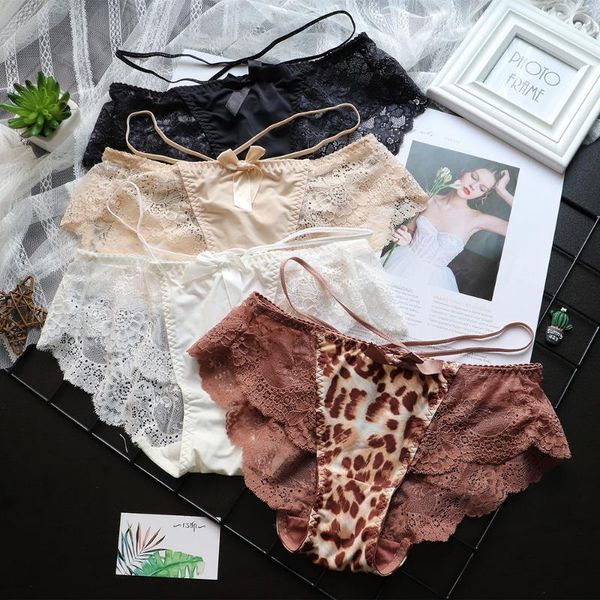 women's panties transparent lace women hollow temptation leopard print low waist briefs female bowknot breathable ladies underwear, Black;pink
women's panties transparent lace women hollow temptation leopard print low waist briefs female bowknot breathable ladies underwear, Black;pink