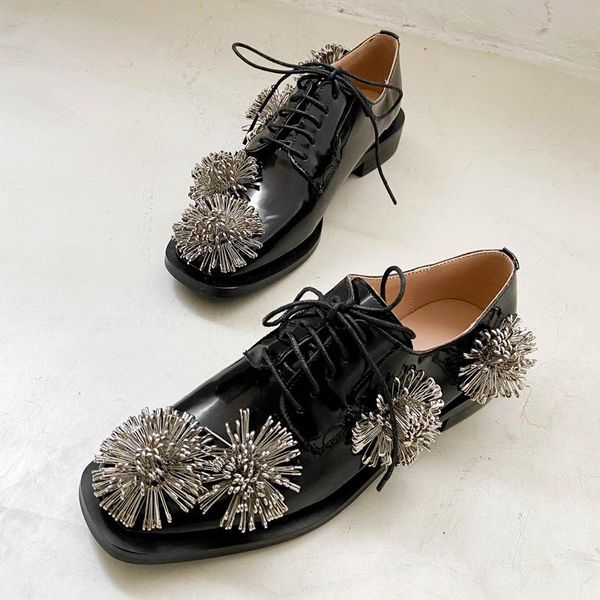 deat 2021 new spring and summer fashion casual lace up pin flower leather round head versatile single shoes woman sh208, Black
deat 2021 new spring and summer fashion casual lace up pin flower leather round head versatile single shoes woman sh208, Black