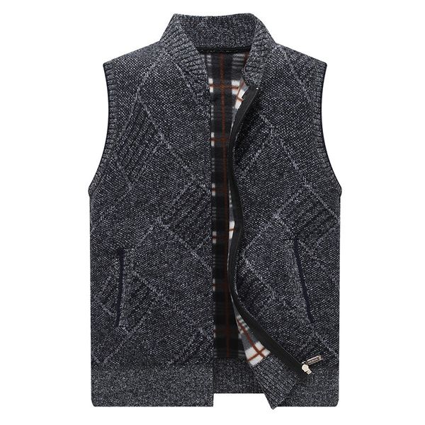2021 new winter sweater thick wool mesh cardigan vest men without sleeves male clothing 1a3s, White;black
2021 new winter sweater thick wool mesh cardigan vest men without sleeves male clothing 1a3s, White;black