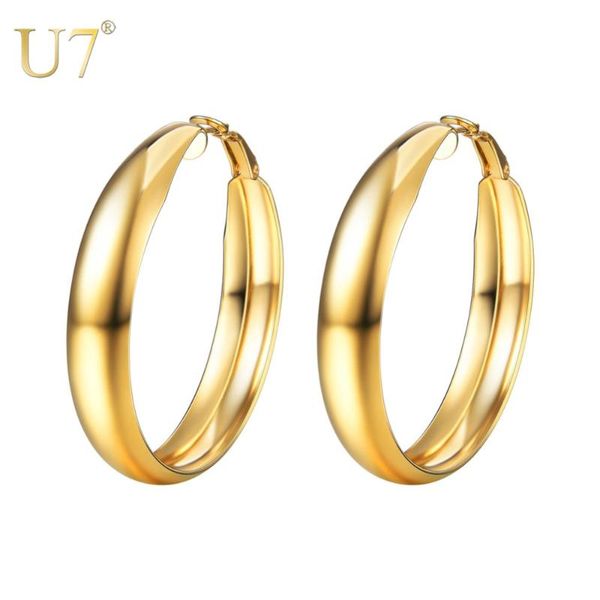 u7 girls hoop earrings gold stainless steel large size 40mm circle round vintage loop earring for women brincos jewelry e1012, Golden;silver
u7 girls hoop earrings gold stainless steel large size 40mm circle round vintage loop earring for women brincos jewelry e1012, Golden;silver