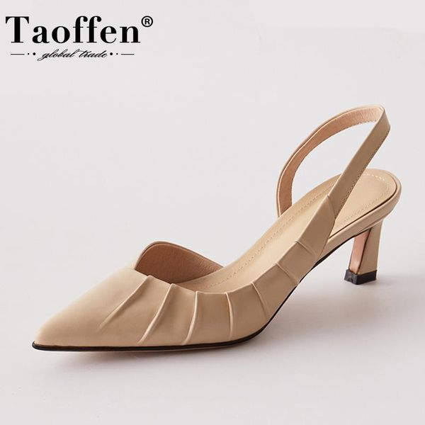 taoffen new high heel sandals women thin heel real leather women fashion party shoes footwear size 34-40, Black
taoffen new high heel sandals women thin heel real leather women fashion party shoes footwear size 34-40, Black